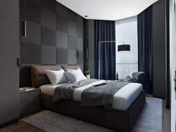 Modern interior men's bedroom photo