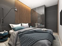 Современный интерьер спальня мужская фото