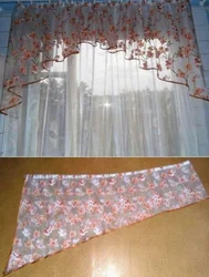 Beautiful curtains for the kitchen, do-it-yourself photo, patterns
