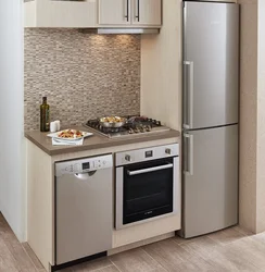 Дизайн кухни с мини холодильником