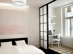 Дызайн спальні з падзелам зон