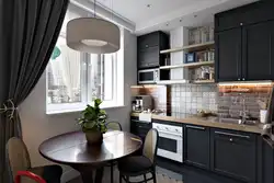 Kitchen renovation 5 meters photo in modern style