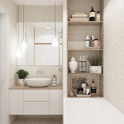 Шкафы в ванной комнате дизайн встроенные
