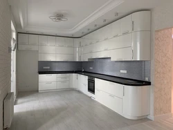 White kitchen design corner