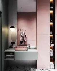 Дизайн Ванной Комнаты Серый Розовый