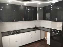 Kitchens black top white bottom photo
