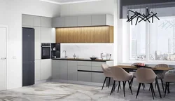 Interior fashionable wall color kitchen