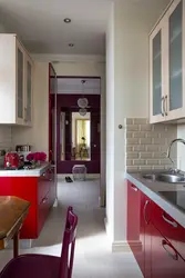 Walk-through kitchen design like this