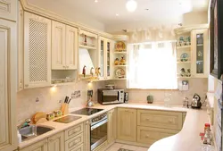 Kitchen baked milk in the interior photo