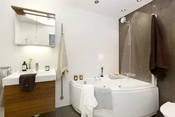 Ванные комнаты с ассиметричными ваннами фото