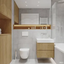 Дизайн маленькой ванны минимализм