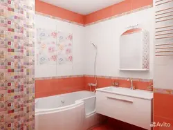 Ванна бөлмесінің плиткасының дизайны екі түсті