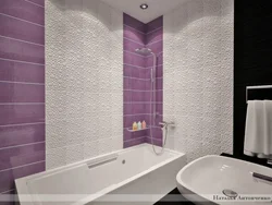 Bathroom tile design two colors