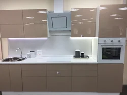 White kitchen with cappuccino photo