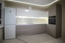 Кухня белый с капучино фото