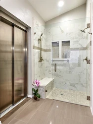 Porcelain tile shower bathroom design