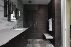 Фарфордан жасалған душқа арналған ванна бөлмесінің дизайны