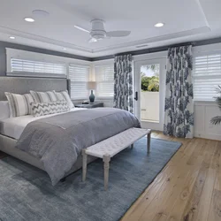 Bedroom With Gray Floor Photo