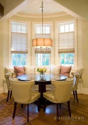 Bay window kitchen interior