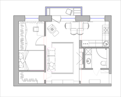 Дизайн квартиры хрущевки 2 комнаты с перепланировкой