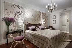 What wallpaper design is in fashion now photo for the bedroom
