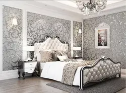 What wallpaper design is in fashion now photo for the bedroom