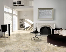 Porcelain Tile Living Room Design Photo