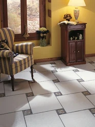 Tiles for the floor in the hallway and kitchen design