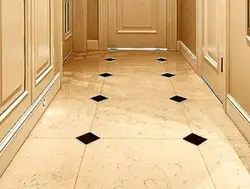 Tiles for the floor in the hallway and kitchen design