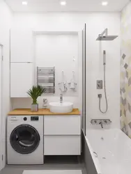 Bathroom design with machine under sink