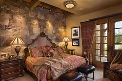 Bedroom Interiors With Stone Photo