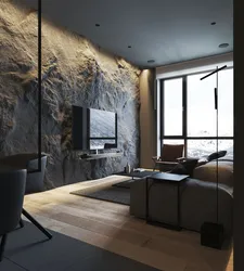 Bedroom Design With Stone