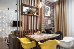 Slats in the kitchen interior