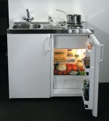 Kitchen photo small refrigerator