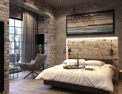 Decorative Brick In The Bedroom Interior