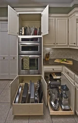 Kitchen how to place household appliances photo