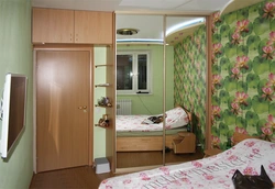 Спальня Дизайн Фото Хрущевка Шкаф