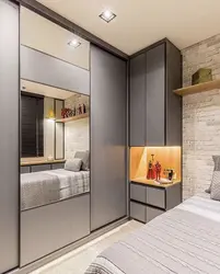 Спальня дизайн фото хрущевка шкаф