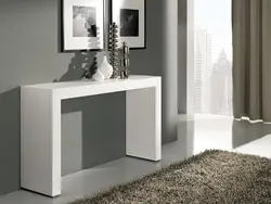 Console in the living room interior in a modern style