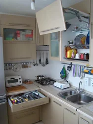 Kitchen in a ship photo with a refrigerator 6 meters design