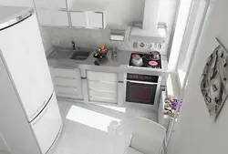 Kitchen In A Ship Photo With A Refrigerator 6 Meters Design