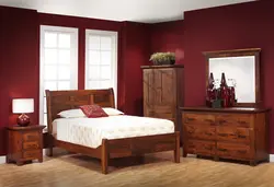Bedroom cherry in the interior photo