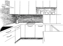 Kitchen design drawing 5th grade