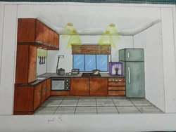 Дызайн кухні малюнак 5 клас
