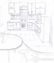 Kitchen design drawing 5th grade