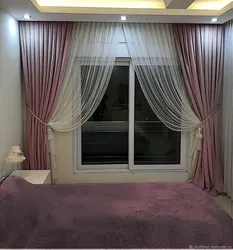 Curtains For One Window In The Bedroom Photo