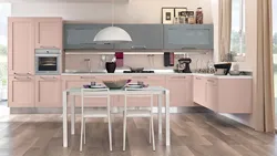 Gray Pink Kitchen Photo