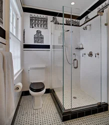 Белая ванная комната с душевой фото