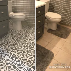 Перекрасить плитку в ванной до и после фото