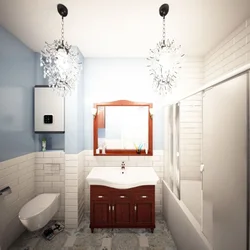 Bathroom design photo with geyser photo